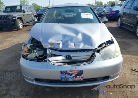 2001 Honda Civic Lx from USA, damaged, VIN 1HGES16551L050659